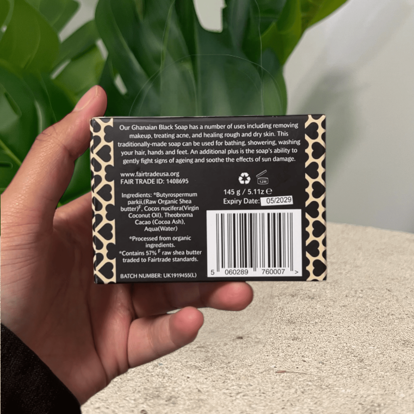 Authentic African Black Soap - 145g - Aafiyah Wellness Clinic