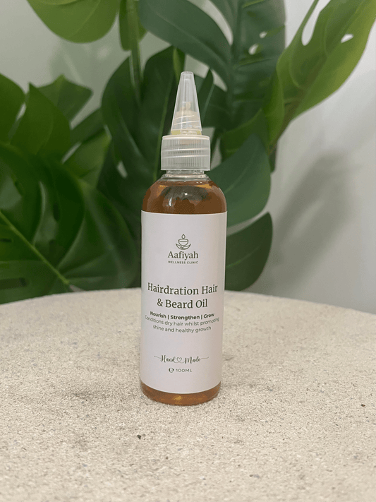 Hairdration Organic Hair & Beard Growth Oil - 100ml - Aafiyah Wellness Clinic